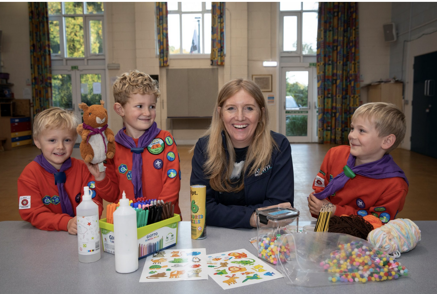 Catterall’s burgeoning scout group gets tidy funding boost from Anwyl Homes